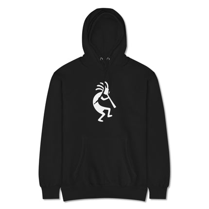 Kokopelli Flute Player graphic design on unisex pullover sweatshirt.
