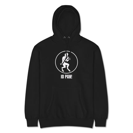 Unisex pullover hoodie featuring horned satyr and Thelemic occult artwork by IO PAN!