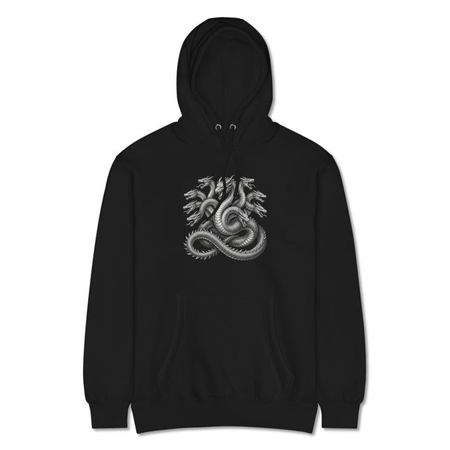 Hydra Greek Mythology Dragon Hoodie | Multi-Headed Serpent Unisex Pullover