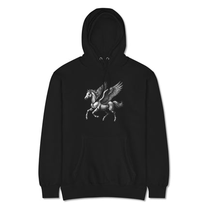Pegasus Winged Horse Hoodie | Greek Mythology Fantasy Graphic Pullover Fleece