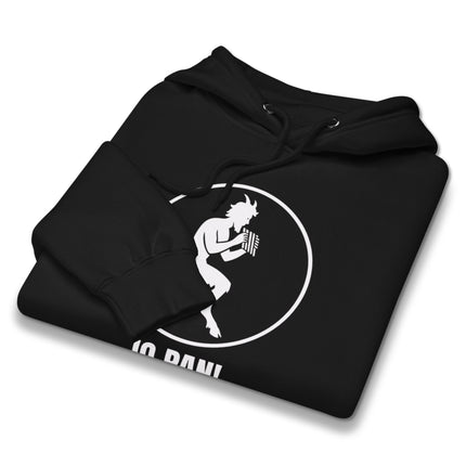 IO PAN! Horned Satyr hoodie featuring Thelemic Crowley artwork pullover for occult enthusiasts.