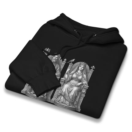 Zeus and Hera Greek mythology king queen graphic hoodie pullover fleece.