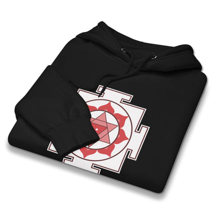 Bagalamukhi Yantra Hoodie | Hindu Sacred Geometry Protection Pullover Hoodie