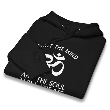 Om symbol pullover hoodie for spiritual meditation and yoga wear.