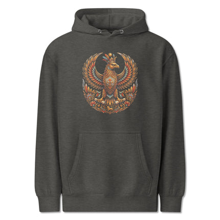 Shabaz Persian Mythology Eagle Hoodie | Mythical Bird Graphic Pullover Hoodie