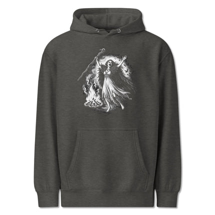 Morrigan Celtic Goddess hoodie featuring dark mythology witchy graphic art print.