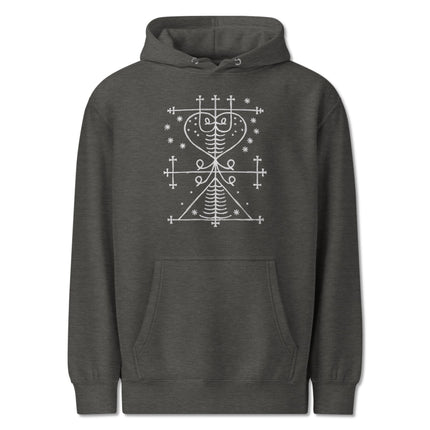 Maman Brigitte Veve voodoo occult symbol graphic hoodie apparel print design.