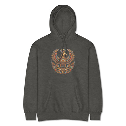 Shabaz Persian Mythology Eagle Hoodie | Mythical Bird Graphic Pullover Hoodie