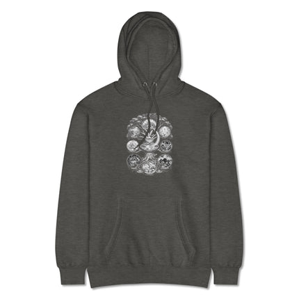 Norse Mythology Yggdrasil World Tree design hoodie featuring Viking lore and roots.