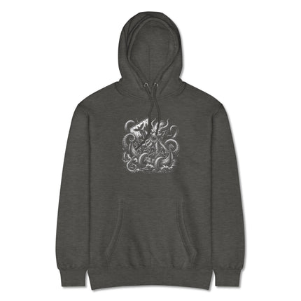Kraken Viking Ship Hoodie | Sea Monster Mythical Unisex Pullover Hoodie