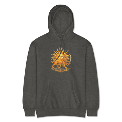 Lion & Sun Shir-o-Khorshid Symbol Hoodie | Persian Iran Pullover Hoodie