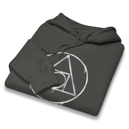 Esoteric alchemy symbol hoodie featuring the Philosopher's Stone graphic print.