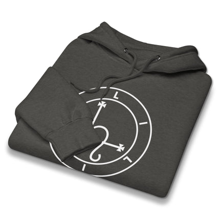 Lilith Sigil witchy pullover hoodie featuring an occult esoteric symbol print.