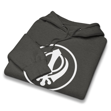 Khanda Sikh symbol emblem on a unisex pullover hoodie.