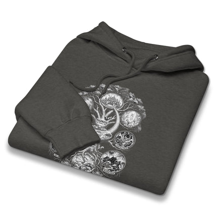 Yggdrasil World Tree hoodie featuring Norse Mythology and Viking designs.