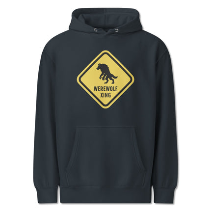 Werewolf Xing Sign Hoodie | Funny Monster Halloween Unisex Pullover Hoodie