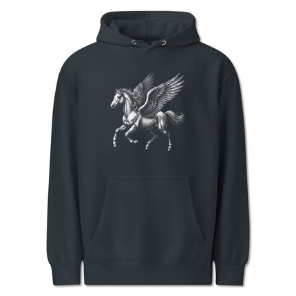 Pegasus Winged Horse Hoodie | Greek Mythology Fantasy Graphic Pullover Fleece