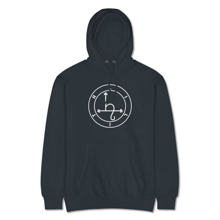 Occult Lilith Sigil symbol printed unisex witchy esoteric pullover hoodie.