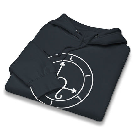 Unisex pullover hoodie featuring the occult Lilith sigil esoteric symbol design.