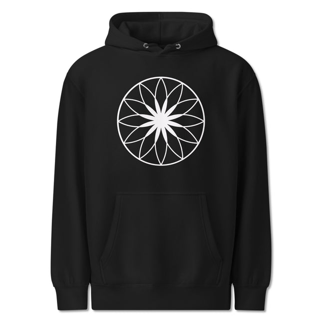 Lotus of Life Hoodie | Sacred Geometry Graphic Print Unisex Pullover Fleece