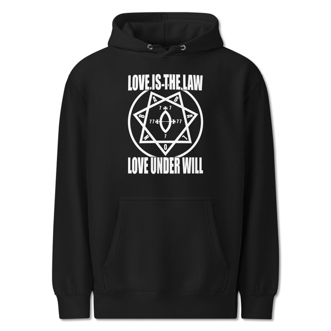 Love Is The Law Love Under Will Thelema Hoodie | Occult Star Sigil Pullover