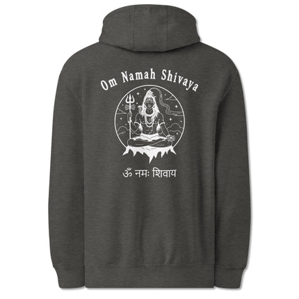 Lord Shiva Om Namah Shivaya mantra print on pullover fleece hoodie.