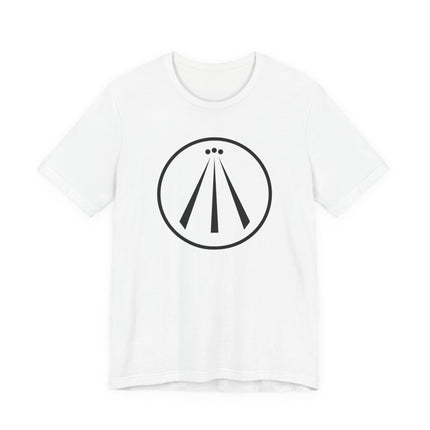 Awen Celtic symbol graphic tee featuring divine inspiration.