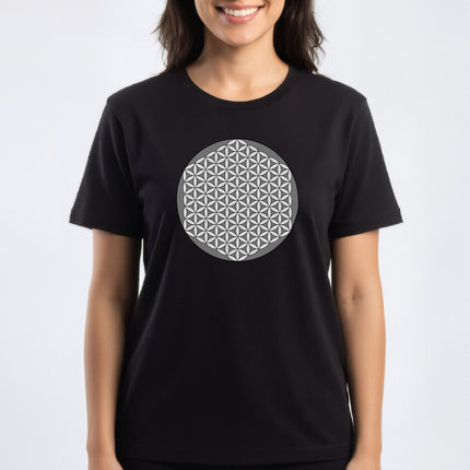 Flower of Life Sacred Geometry Tee | Unisex Graphic Tee V3