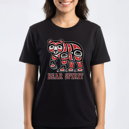 Native American Bear Spirit T-Shirt | Formline Art Indigenous Tee | Spirit