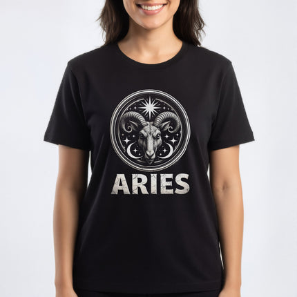 Aries Zodiac Astrology Sign T-Shirt | Horoscope Ram Tee | V8