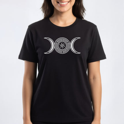Hekate's Wheel Triple Moon Goddess Shirt | Pagan Witchcraft Unisex Tee V2