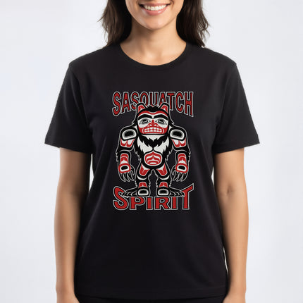 Sasquatch Spirit Bigfoot T-Shirt | Pacific Northwest Indigenous Art Tee | Spirit