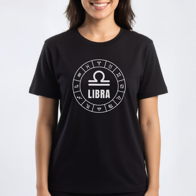 Libra Zodiac Sign Astrology T-Shirt | Symbolic Design Unisex Tee | V7