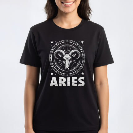 Aries Zodiac Sign T-Shirt | Astrology Ram Tee | V7