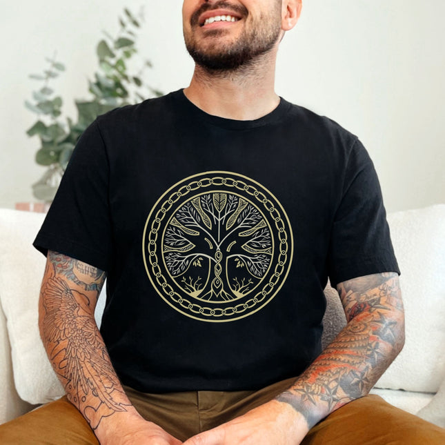 Yggdrasil World Tree of Life T-Shirt | Norse Mythology Graphic Tee Shirt