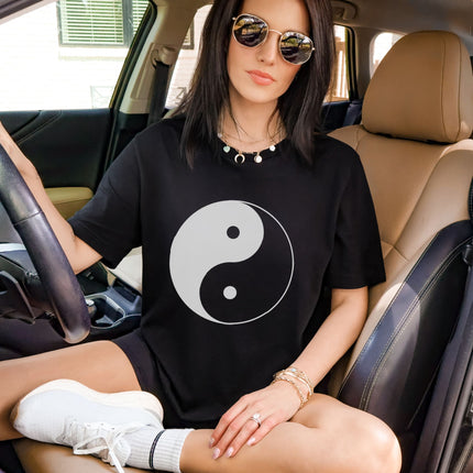Yin Yang Symbol T-Shirt | Zen Harmony and Balance Graphic Unisex Tee Shirt