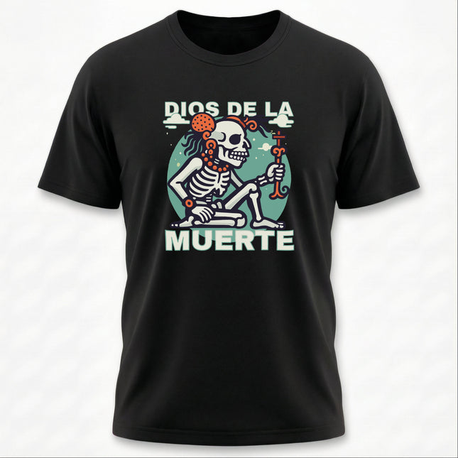 Yum Kimil Mayan Death God T-Shirt | Skeleton Mythology Graphic Tee | V1