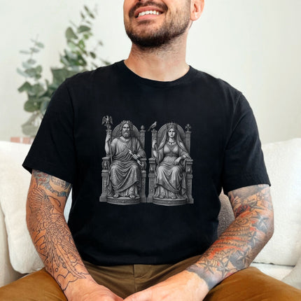 Zeus Hera Greek Gods T-Shirt | Mythology King & Queen of Olympus Tee Shirt