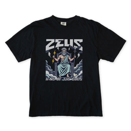 Zeus King of the Gods Greek Mythology T-Shirt Lightning Eagle Graphic Tee | V1
