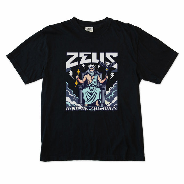 T-shirt Zeus Roi des Dieux Mythologie Grecque Aigle Foudre | V1