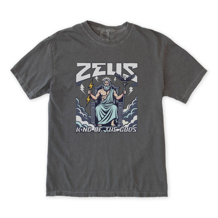 Zeus King of the Gods Greek Mythology T-Shirt Lightning Eagle Graphic Tee | V1