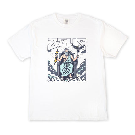 Zeus King of the Gods Greek Mythology T-Shirt Lightning Eagle Graphic Tee | V1